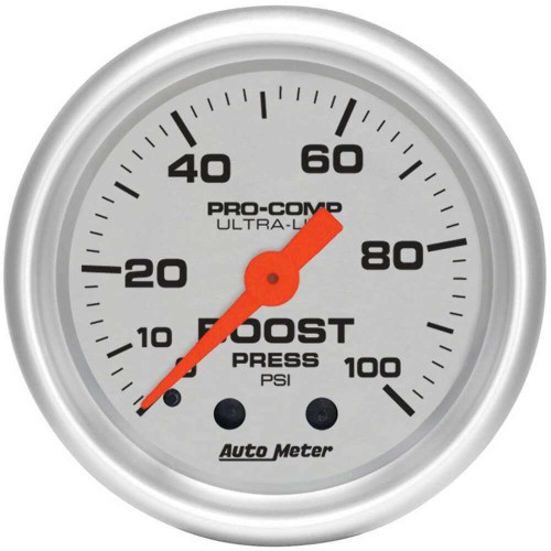 Autometer 52mm 0-100PSI Mechanical Boost Gauge Ultra-Lite