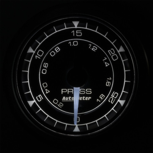 Autometer 2-1/16in 30PSI Pressure Gauge Chrono
