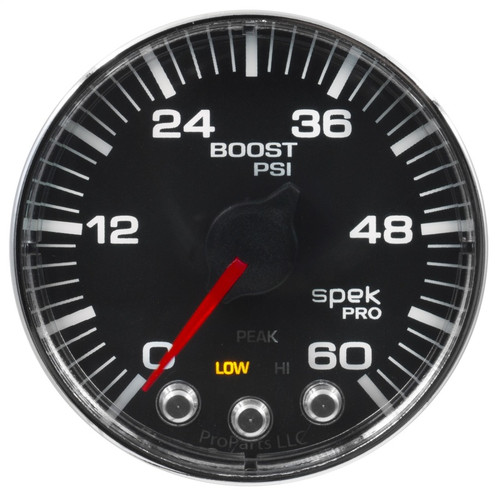Autometer 2-1/16in 60PSI Stepper Motor Boost Gauge Spek-Pro