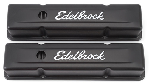 Edelbrock Signature Valve Cover for Chevy 1959-1986 262-400 V8 Tall Black