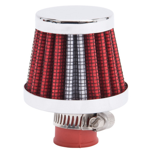Edelbrock Valve Cover Breathers 9mm Red/Chrome