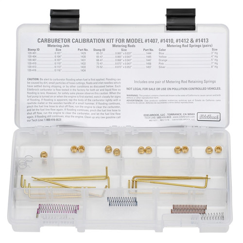 Edelbrock Jet/Rod Kit for 1407/1410/1412/1413 Carbs
