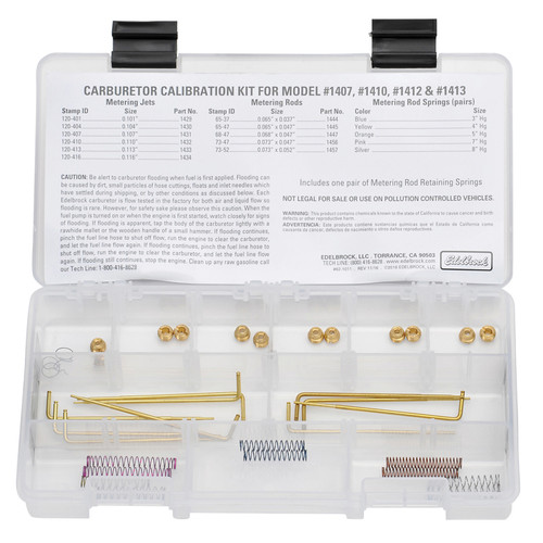 Edelbrock Jet/Rod Kit for 1407/1410/1412/1413 Carbs