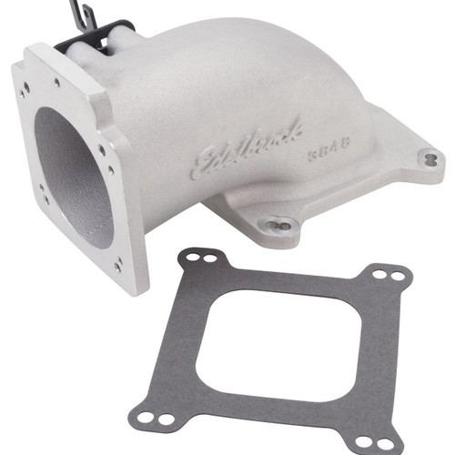 Edelbrock Low Profile Intake Elbow 90mm As-Cast