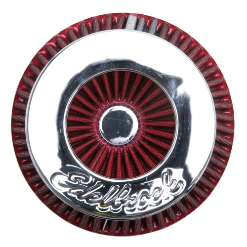 Edelbrock Pro-Flo Conical Air Filter 10in Red/Chrome