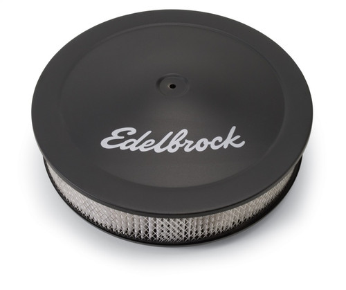 Edelbrock Pro-Flo Round Air Cleaner 14in x 3.75in Dropped Base
