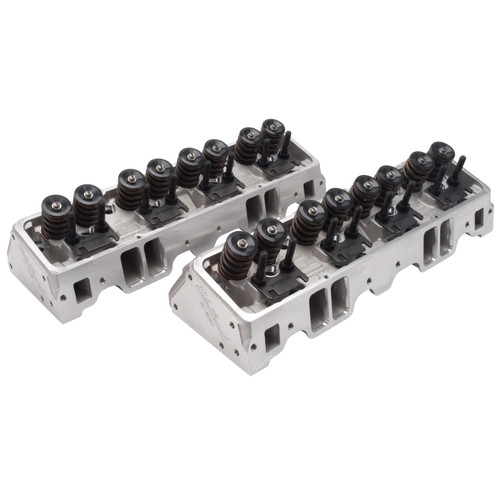 Edelbrock E-210 Cylinder Heads for Chevy SB Pair
