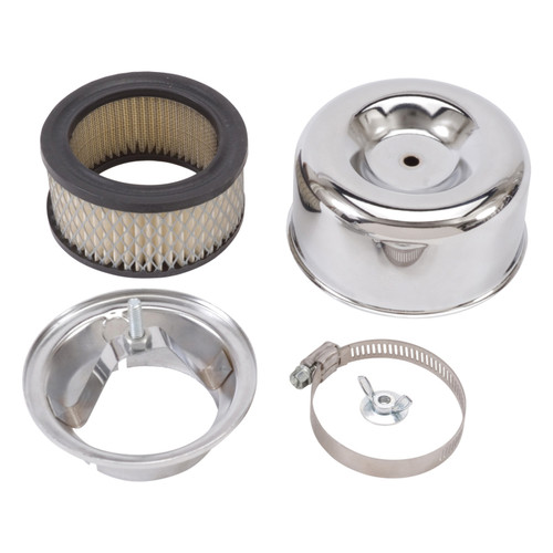 Edelbrock 94 Series Air Cleaner 4.65in x 3.125in Chrome