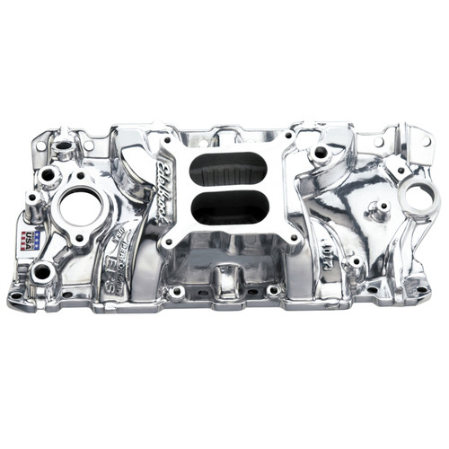 Edelbrock Performer EPS Manifold for Chevy SBC Polished