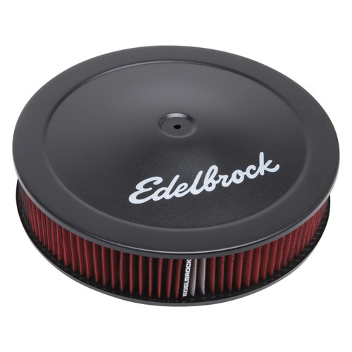 Edelbrock Pro-Flo Air Cleaner 14in Cloth 0.375in Drop Black