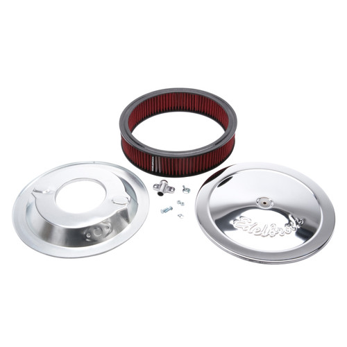 Edelbrock Pro-Flo Air Cleaner 14in Cloth 0.375in Drop Chrome