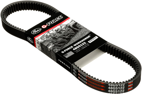 Gates G-Force Workhorse Continuously Variable Transmission (CVT) Belt 48G5122 - angled view
