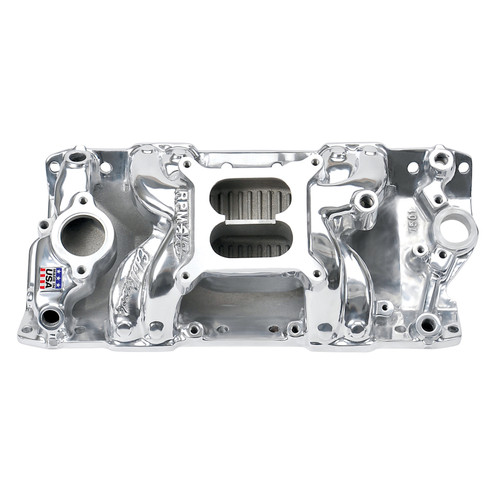 Edelbrock Polished RPM Air-Gap Manifold for Chevy SBC