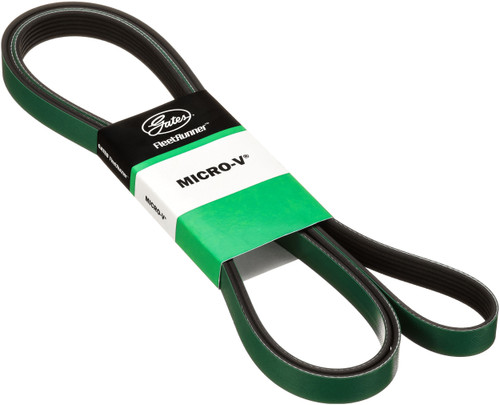 Gates FleetRunner Heavy-Duty Micro-V Serpentine Drive Belt K060807HD - angled view