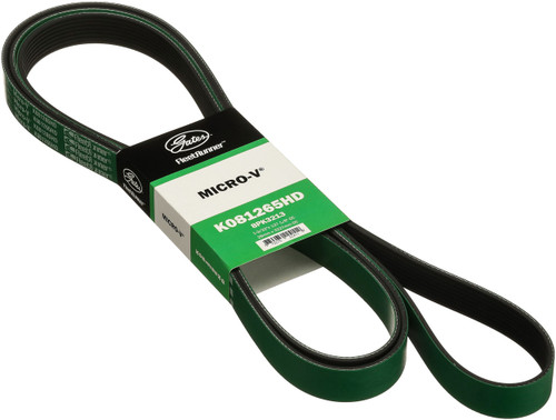 Gates FleetRunner Heavy-Duty Micro-V Serpentine Drive Belt K081265HD - angled view