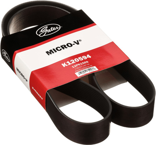 Gates Micro-V Serpentine Drive Belt K120594 - angled view