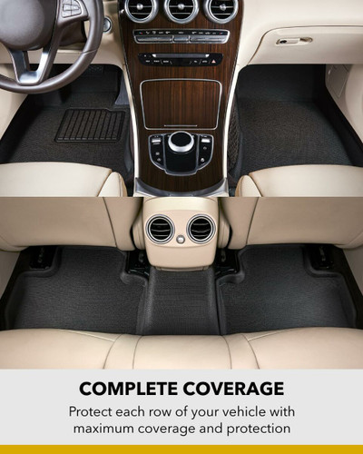 3D MAXpider Kagu Black Floormat for Audi Q7/Q8 - 1st Row