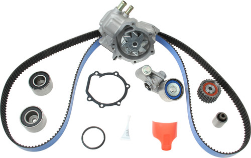 Gates RPM High Performance Timing Belt Component Kit with Water Pump TCKWP328CRB - angled view