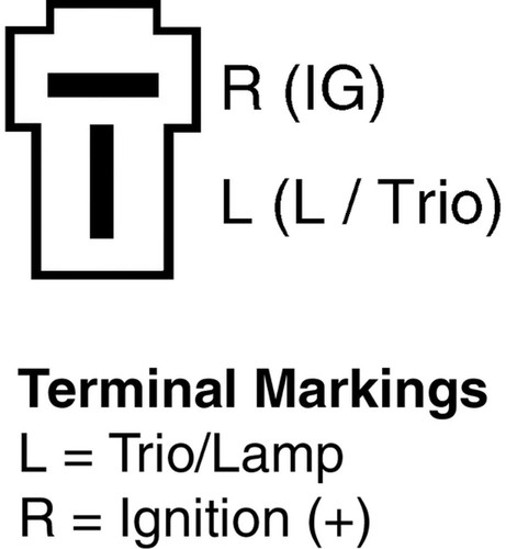 Vision OE Reman Alternator 13423 - diagram