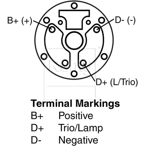 Vision OE Reman Alternator 13354 - connector view