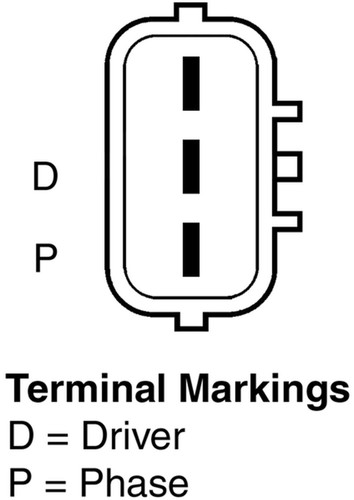 Vision OE Reman Alternator 42155 - connector view