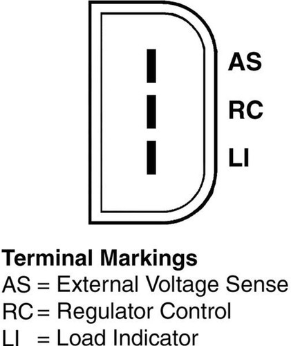 Vision OE New Alternator N8442 - connector view