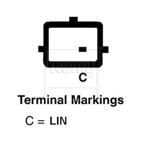 Remy Reman Alternator 11180 - connector view