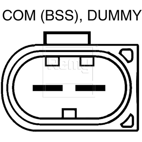 Remy Reman Alternator 11143 - connector view