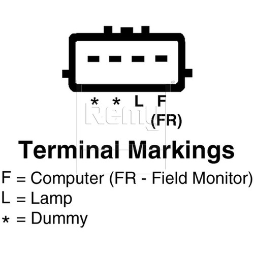 Remy Reman Alternator 12575 - connector view