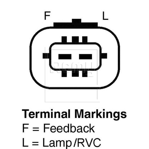 Remy Reman Alternator 12780 - connector view