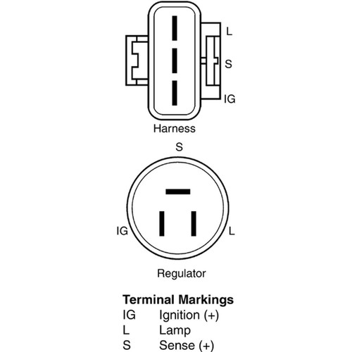 Remy Reman Alternator 14804 - diagram