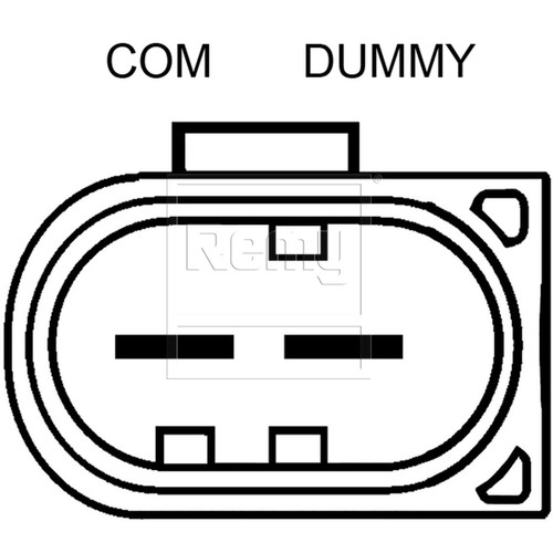 Remy Reman Alternator 23037 - connector view