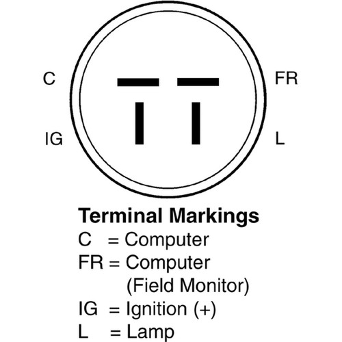 Remy New Alternator 94608 - diagram
