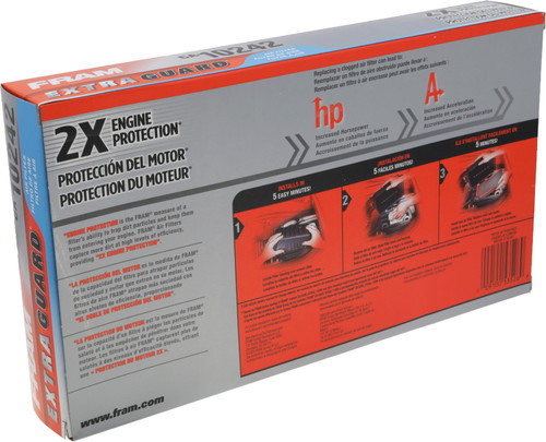 FRAM Air Filter CA10242 - packaging, back view
