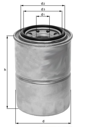 Mahle Fuel Filter KC 236 - front view