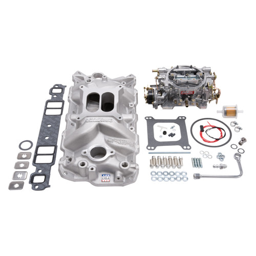 Edelbrock Performer EPS Manifold/Carb Kit for Chevy SBC