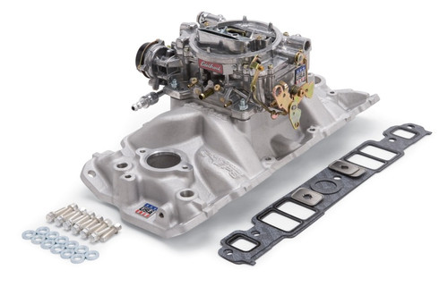 Edelbrock Performer EPS Manifold/Carb Kit for Chevy SBC