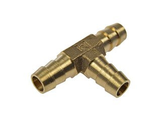 Dorman 3/8 In. Brass Tee Connector 55108 - angled view