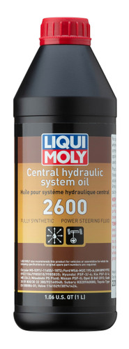 LIQUI MOLY Central Hydraulic System Oil 2600 - 1 Liter 22182 - front view