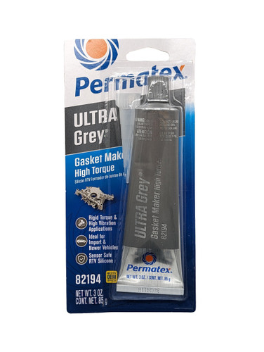 Permatex Ultra Grey Gasket Maker - 3 oz Tube 82194 - front view