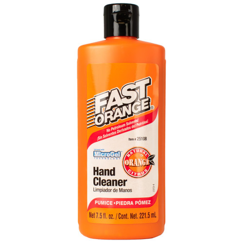Permatex Fast Orange Pumice Hand Cleaner - 7.5 oz Bottle 25108 - front view
