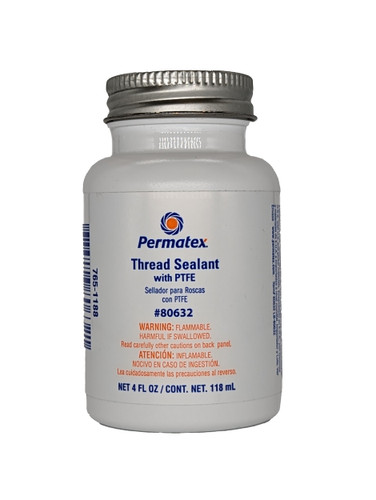 Permatex Thread Sealant with PTFE - 4 oz Bottle 80632 - front view
