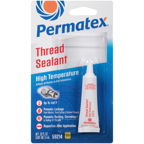 Permatex High Temperature Thread Sealant - 6 ml Tube 59214 - front view