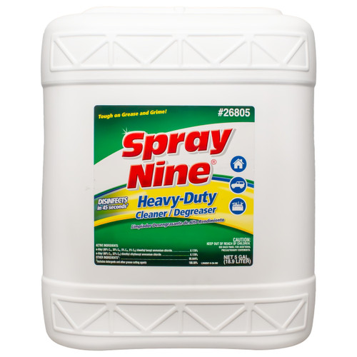 Permatex Spray Nine Heavy-Duty Cleaner Degreaser Disinfectant - 5 Gallon 26805 - front view