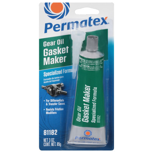 Permatex Gear Oil RTV Silicone Gasket Maker - 3 oz Tube 81182 - front view