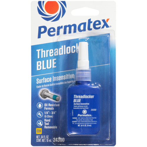 Permatex Surface Insensitive Threadlocker Blue - 10 ml Bottle 24300 - front view