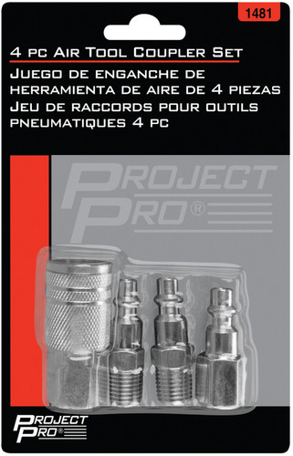 Performance Tool 4-Piece Air Tool Coupler Set 1481 - packaging