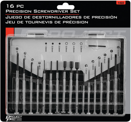 Performance Tool 16-Piece Precision Screwdriver Set 1422 - packaging