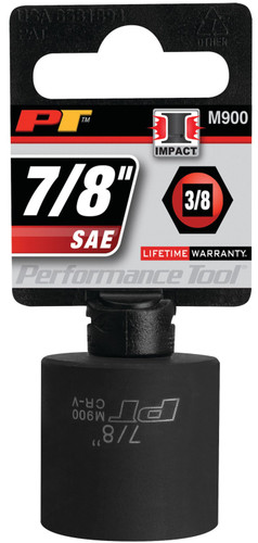 Performance Tool 3/8 in. Drive Impact Socket 7/8 in. M900 - packaging
