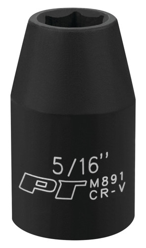 Performance Tool 3/8 in. Drive Impact Socket 5/16 in. M891 - front view